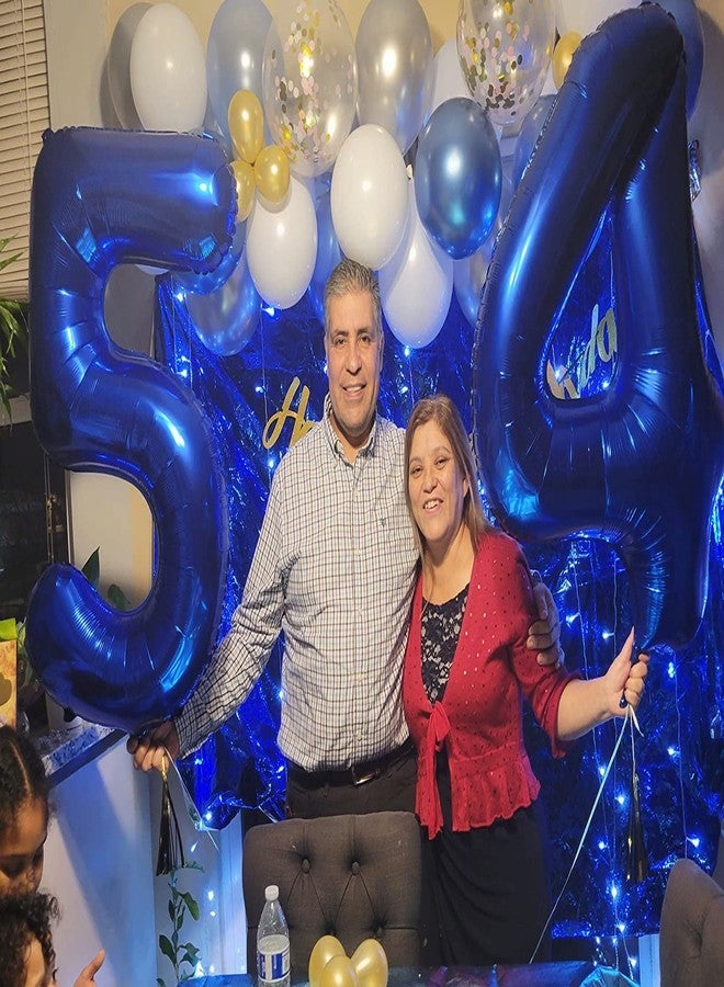 7 بالونات أرقام، زينة عيد ميلاد 6 و7، زينة 6 و7، بالونات 40 بوصة لـ 7 بالونات لحفلات أعياد الميلاد، بالونات أرقام زرقاء داكنة لـ 7 و17 و27، ألعاب، مسابقات، حفلات زفاف، حفلات ذكرى الزواج - Image 4